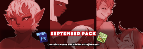 Black Dessert and September Pack have been released on my Patreon!