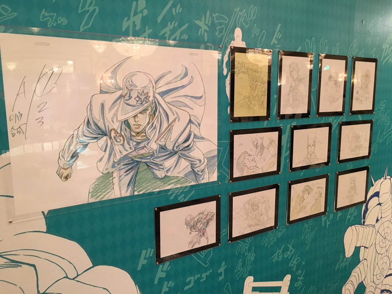 highdio:    Kōyō  Grand Hotel setting up for tomorrow’s Part 4 Anime exhibition