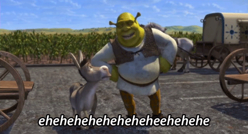 Vc já viu muitos memes hj, aprecie Shrek no auge de sua felicidade