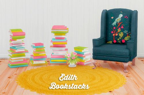 [ts4] Edith bookstacks recolorsWho doesnt love some good ‘ol book-clutter? These are recolors 