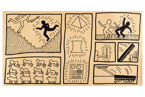 design-is-fine: Keith Haring (1958–1990), exhibition book by Darren Pih. About his work in the context of AIDS, Cold War, racism, capitalism and environmental destruction. English: Tate / German: Hatje & Cantz. He exploded onto the early 1980s