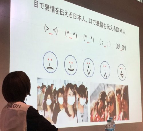 yorozuna:  Munechika Nishidaさんのツイート: “これを見た瞬間に「おおお」と思う人は多いのでは。目で読み取る日本人と口元で読み取る欧米人。… ”