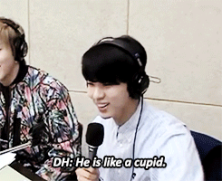 bap-ftw:YJ: Is that so Daehyun ? Am I like a messenger of love ?