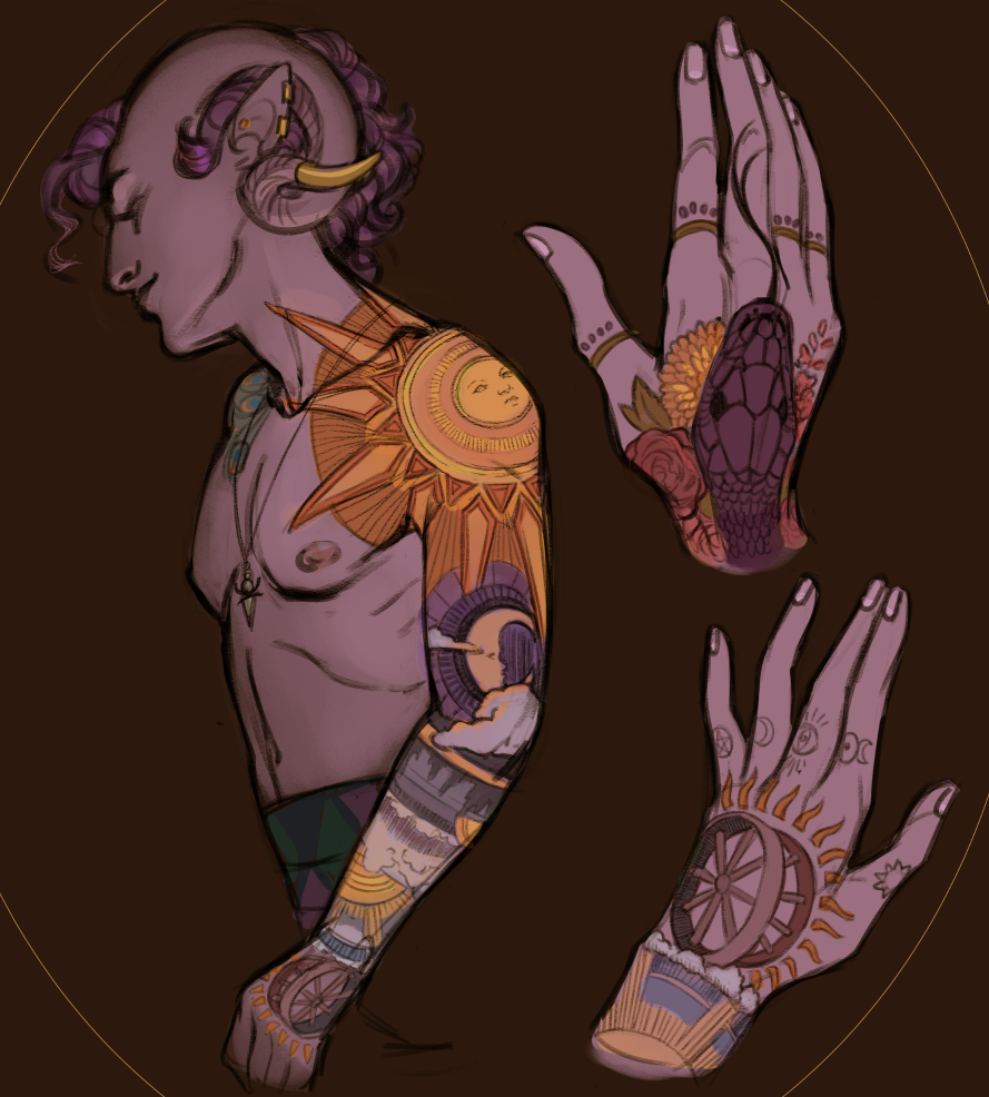 Jakface is now at mollyartwork on Twitter Session one of my Mollymauk  tattoo  I just really love this character and the people surrounding  Critical Role have enriched my life so much