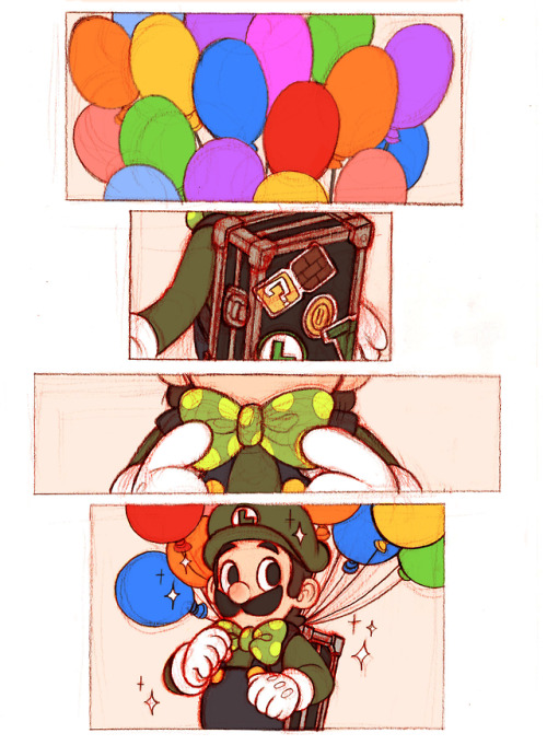 sinryuso-deer: Luigi’s Balloon That’s some brotherly love right thERE &lt;3 Als