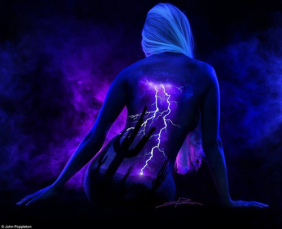 sixpenceee:    Under Black Light   John Poppleton, from California, creates incredible