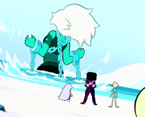 artemispanthar: pearlarchives: this is so funny garnet’s just standing there with her hands on