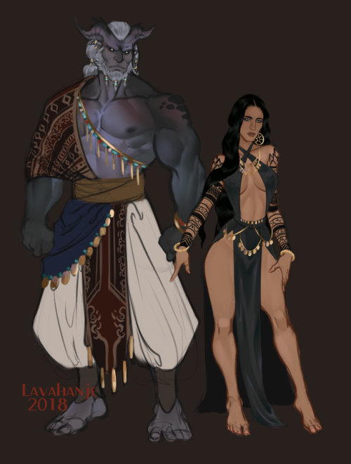 eroticlava:Clothing for Issam and size comparison between him and Zaynah : DShow your support@Patreo