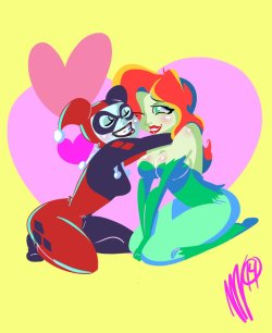 thehappysorceress:  Harley and Ivy by SGTMADNESS