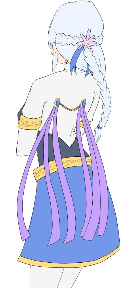 The back of Ciel&rsquo;s costume.  Screw shading, I have homework to do. I&rsquo;ll