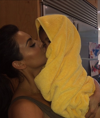 kimkanyekimye:  kimkardashian: Our baby girl finished one week of swimming lessons