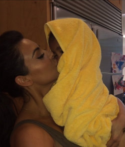 kimkanyekimye:  kimkardashian: Our baby girl finished one week of swimming lessons today then took her 1st steps right when she got out of the pool! Mommy &amp; Daddy are so proud of you!!!!!! Photo cred: Daddy 