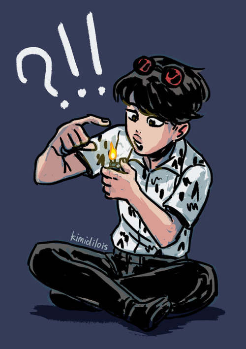 Black hair Jimin for an art trade with my dude @youngest-soup Hope you like it!