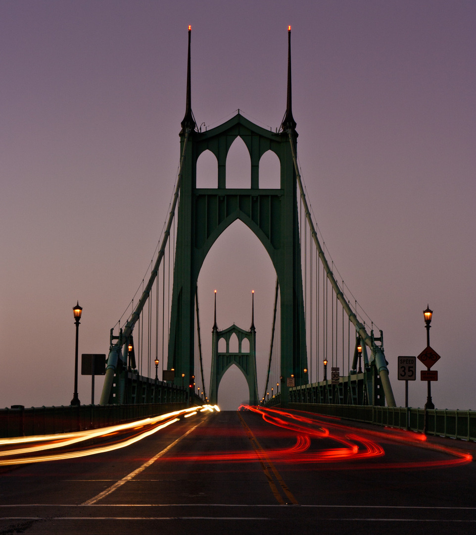 cjwho:  St Johns Bridge III by Cameron Booth  The St. Johns Bridge is a steel suspension