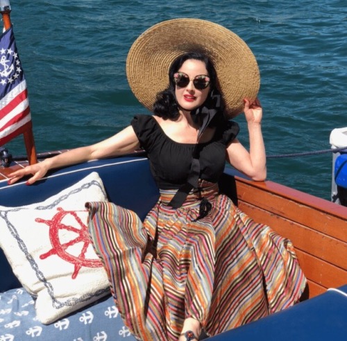 diva-von-teese - Dita spent Independence Day with her friends at a...