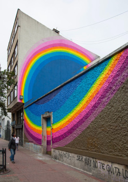 itscolossal:  Vibrant Pulses of Color Expand Across Urban Walls in Murals by Jan Kaláb