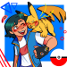 ultraguardians:ash and pikachu ash and pikaa :3 