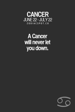 zodiacspot:  Read more about your sign here  Guess I&rsquo;m not a true cancer