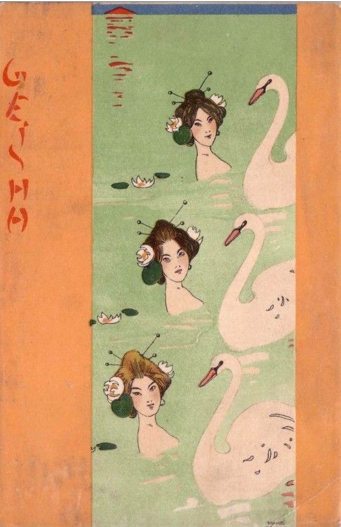 raphael-kirchner:Geisha, Raphael Kirchnerwww.wikiart.org/en/raphael-kirchner/geisha-5