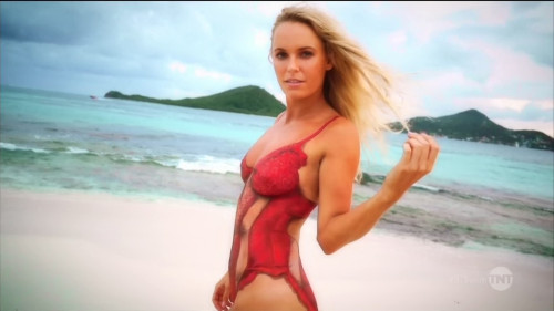 Entire gallery on http://photos-celebrity.com/caroline-wozniacki-in-body-paint-in-si-swimsuit-2016-x