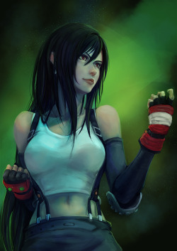 nahkuman:Tifa fanart.LET THE FF7 HYPE ROLE