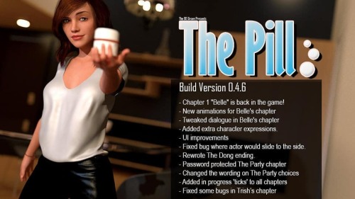 New public version of the breast expansion & transformation game The Pill is released! Find it a