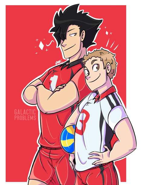 The next team art is in progress, and this time it’s Nekoma! Starting strong with Kuroo and Yaku!