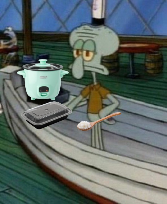 fan edit i made of squidward meal prepping