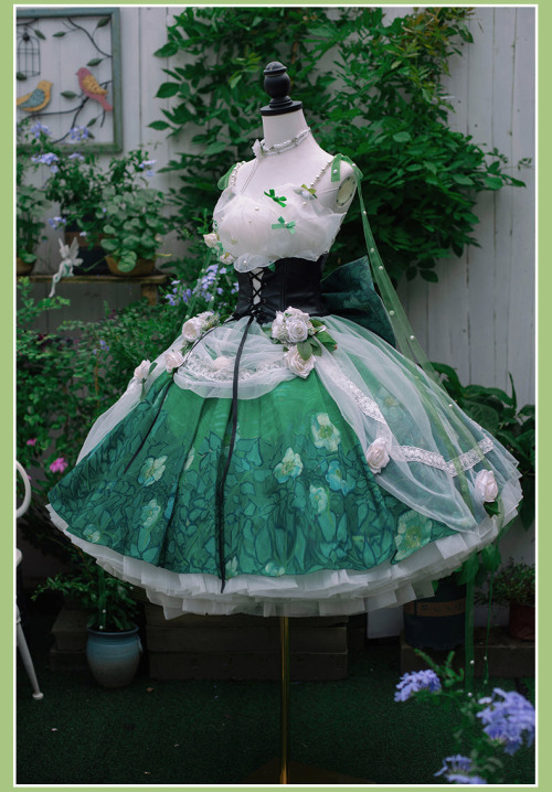 New Release: -The Wild Roses- Lolita Dress Set And Its Matching Shoes