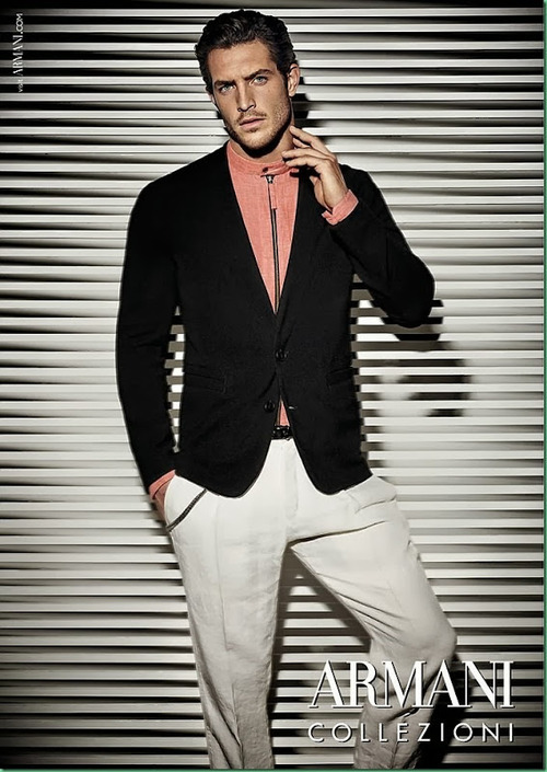 bloggossipboy:  Campanha: Justice Joslin p/ Armani Collezioni S/S 2014 