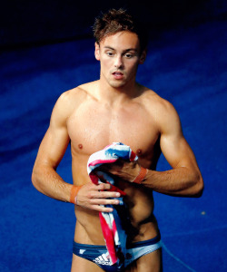 tomrdaleys:  Tom Daley of Great Britain during the Diving Men’s 10m Platform Preliminary on Day 14 of the Rio 2016 Olympic Games at the Maria Lenk Aquatics Centre on August 19, 2016 in Rio de Janeiro, Brazil.