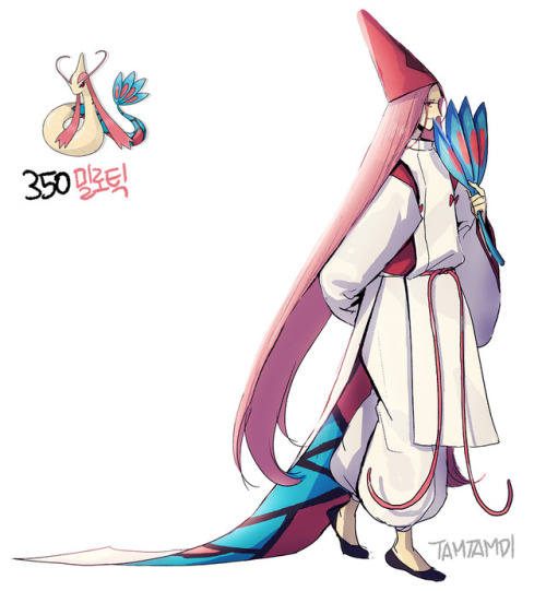 tamtamdi - Pokemon Gijinka349.Feebas350.Milotic