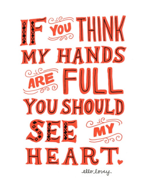 myfoundpolyamory:https://www.etsy.com/listing/172148129/full-hands-full-heart-8x10-art-print 