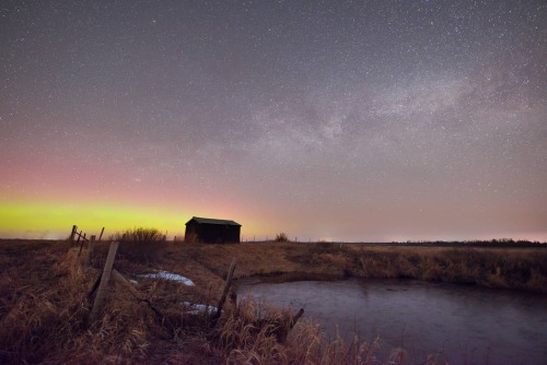  Aurora and the Cygnus region of the Milky Way shot last weekend, March 13, 2021.