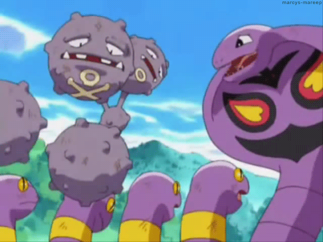 marcys-mareep:  saddest team rocket moment. Releasing Arbok and Weezing  ;o;