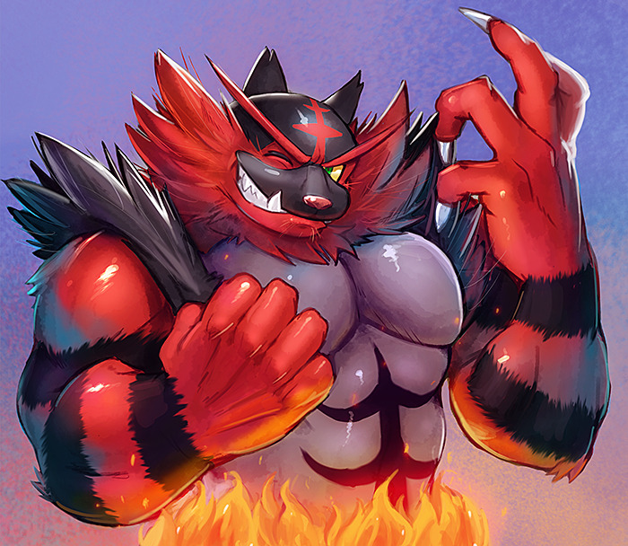ahruon:Sexy Incineroar!