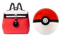 pwnlove:   Poké Ball Inspired Purse Did Jason Wu get some inspiration from Pokémon when designing some of his latest bags? The clash of high fashion and video games give us the Jourdan Backpack that looks very similar to a Poké Ball. The rucksack
