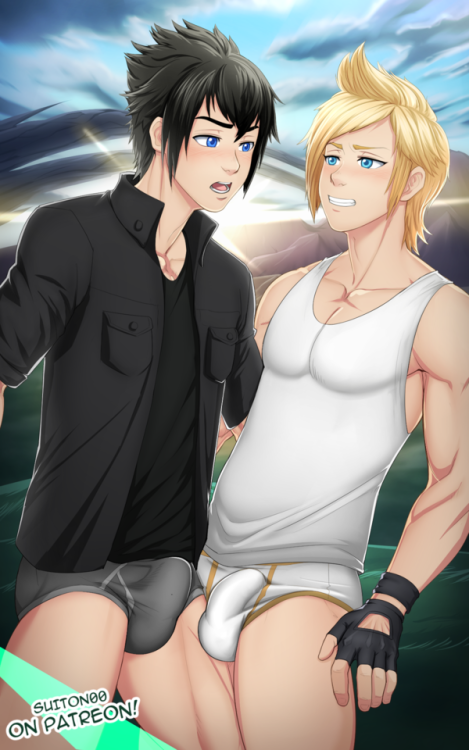 suiton00nsfwdrawings:    Final Fantasy XV - Prompto X Noctis #2    So… this finally happened O: i have been waiting for this two to win a poll since the game was revealed to be the actual final fantasy XV. sadly o haven’t played it yet, and i don’t