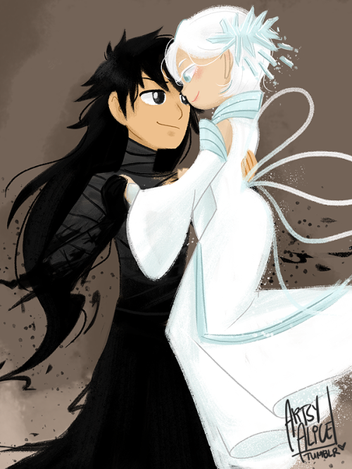 artsy-alice:   ‘And I love your soul and you love mine. Follow the sky, our stars align.I’ll be the sun, you’ll be the moon. ‘Cause I got a love like that with you.’ (x)Ichigo and Rukia | Dance with Snow White  The Dance With Snow White trend