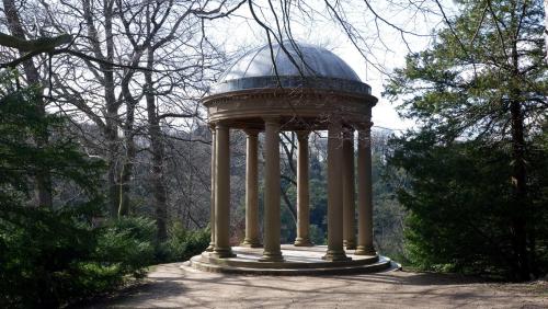The Temple of Fame, Studley Royal, North Yorkshire, England.Built in 1770.