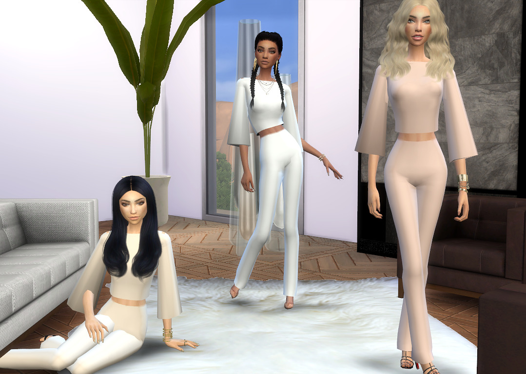 Belle Blouse & Pants Comes in 8 colors I was | Beverly Hills Sims
