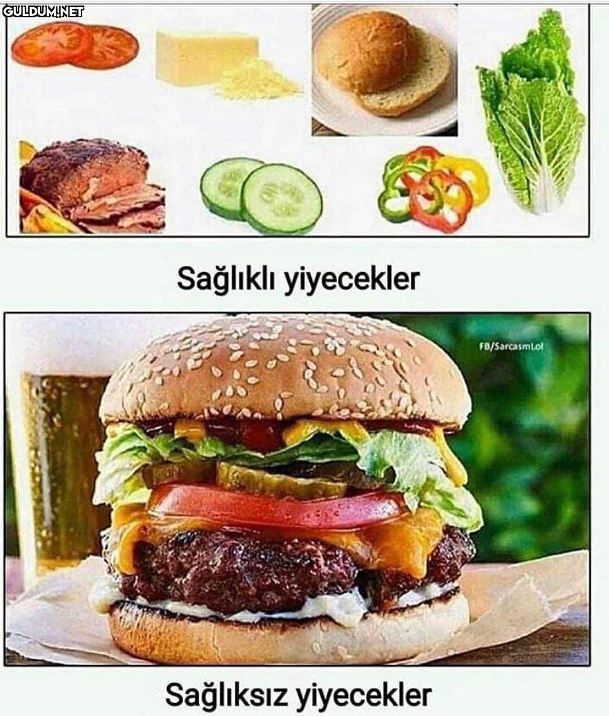 Sağlıklı yiyecekler...