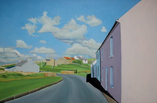 myfairynuffstuff: Emma Cownie - Round the Bend, Maghery (Donegal). 2021. Oil on canvas.