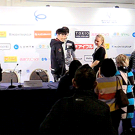 janny-medvedeva: Boyang, Michal and Yuzuru press conference antics @ Grand Prix