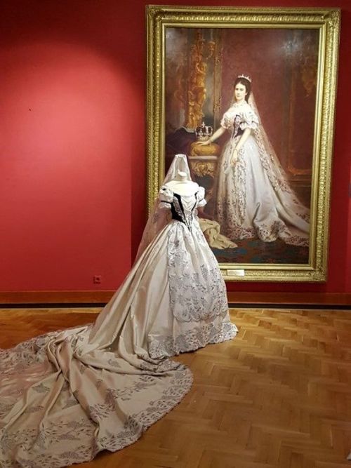  Empress Elisabeth in Hungarian coronation costume 