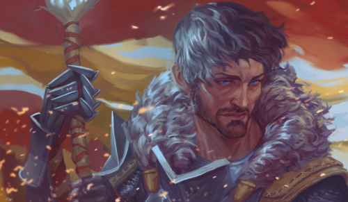 ymirr-art-blog:  Portrait commission,   Aiden Hawke. 
