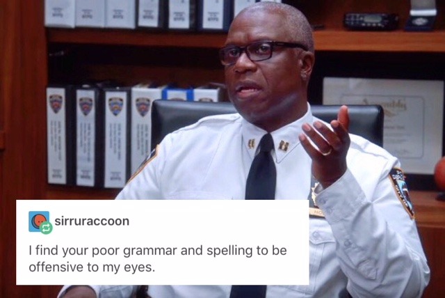 jakefreakingperalta: B99 + Text Posts (4/?) why does this text post sound like an