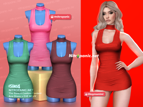 Dress[MORE INFO]Sim model by @kaymamimi (IG)Follow @nitropanic for more <3