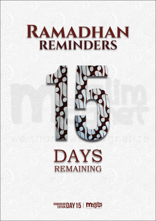 Follow us on musliMagnet tumblr | @musliMagnet | FacebookTo see more of our post for Ramadhan Editio