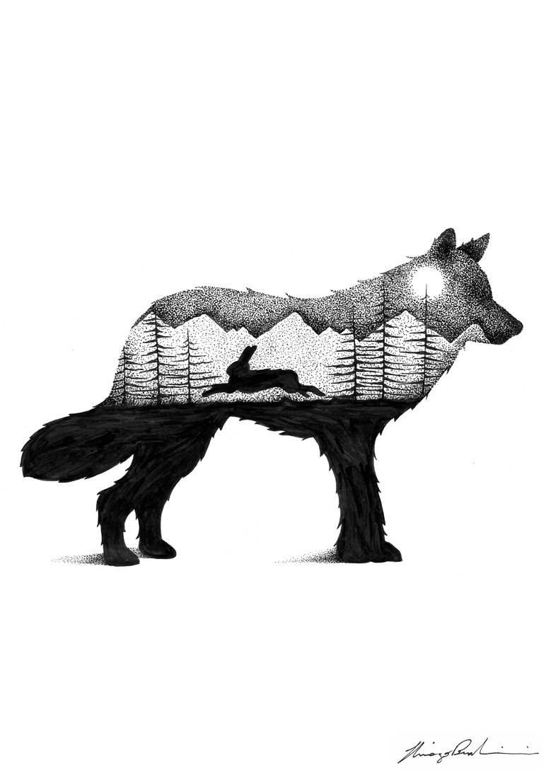 thiagobianchini:  THE WOLF AND THE RABBIT, 2015. 